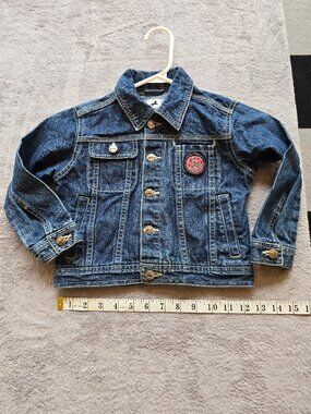 PALOMINO Denim jacket with embroidery on back kids size 4yr